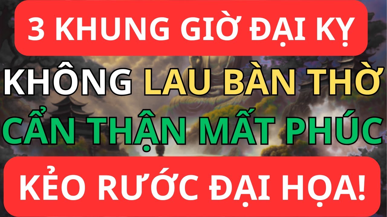 3 Khung Giờ Đại Kỵ Không Được Lau Bàn Thờ, Cẩn Thận Mất Phúc, Gặp Họa!