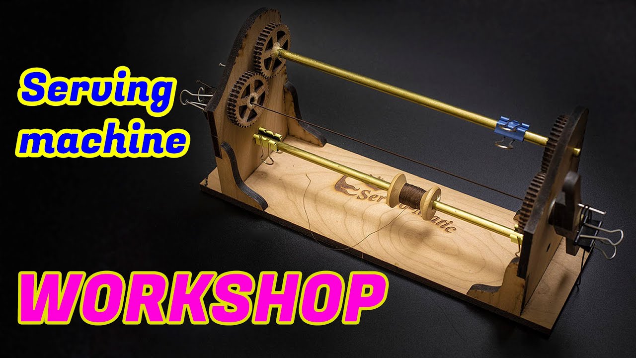Ship model rope serving machine