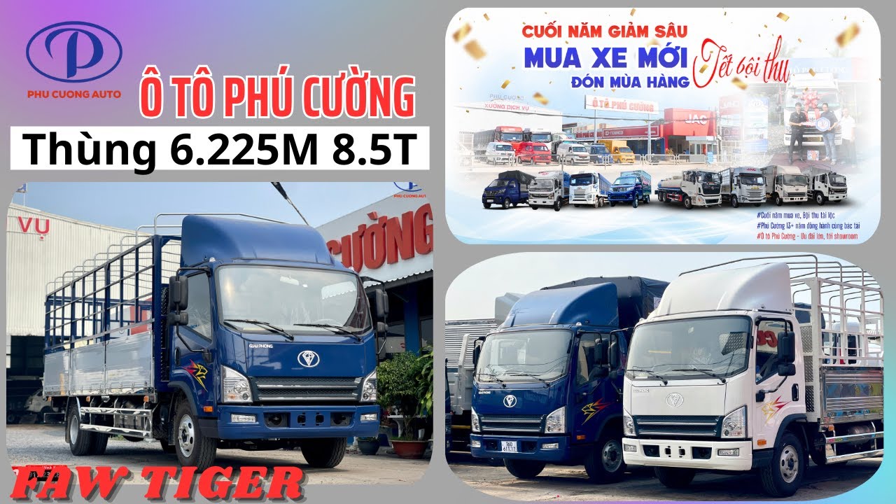 Xe Tải Faw Tiger Thùng 6.225M Tải 8.5T Chuẩn Bị Tăng Giá 2026_Căn Đối Đầu Tư Giá Tốt_Xe Sẳn Giao
