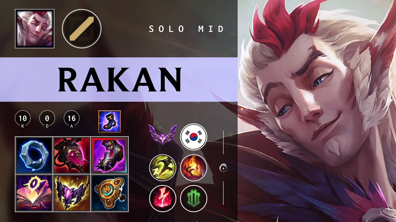 Rakan Mid vs Riven - KR Master Patch 26.05