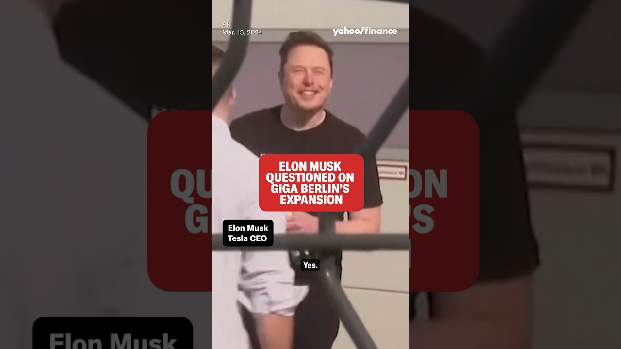 @tesla: Elon Musk questioned on Giga Berlin&rsquo;s expansion #shorts
