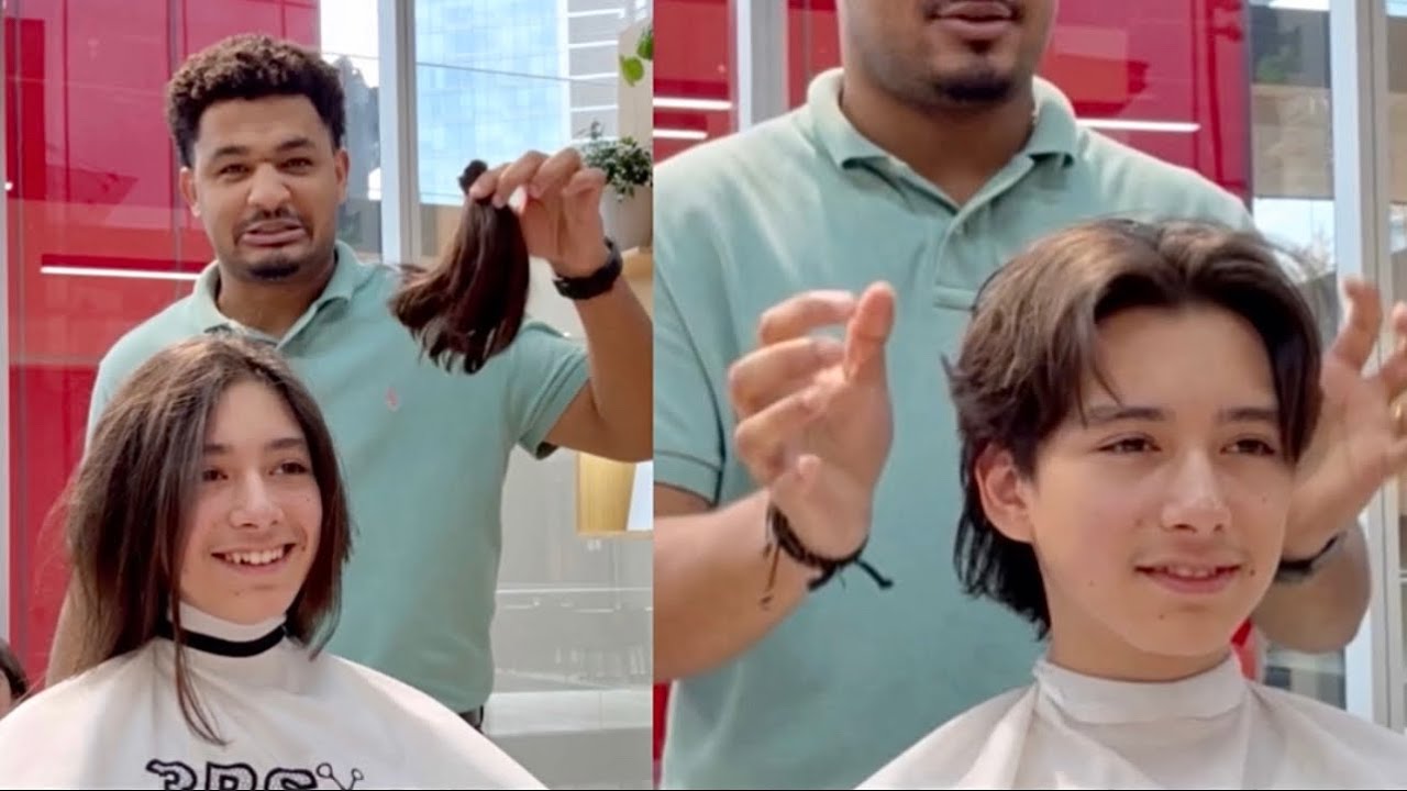 Como cortar cabello largo a tijera paso a paso #hairstyle #tutorial #haircut #cortedepelo #masculino