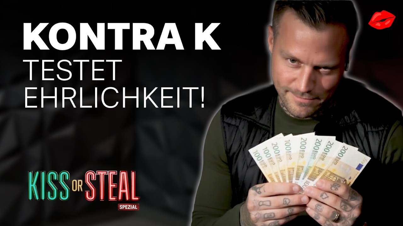 500 EURO oder Ehrlichkeit? Kontra K stellt zwei Fremde auf die Probe! 🤯 | KISS or STEAL
