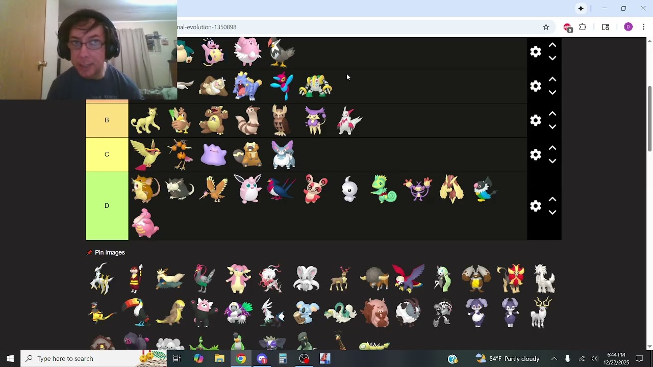 Normal type tierlist
