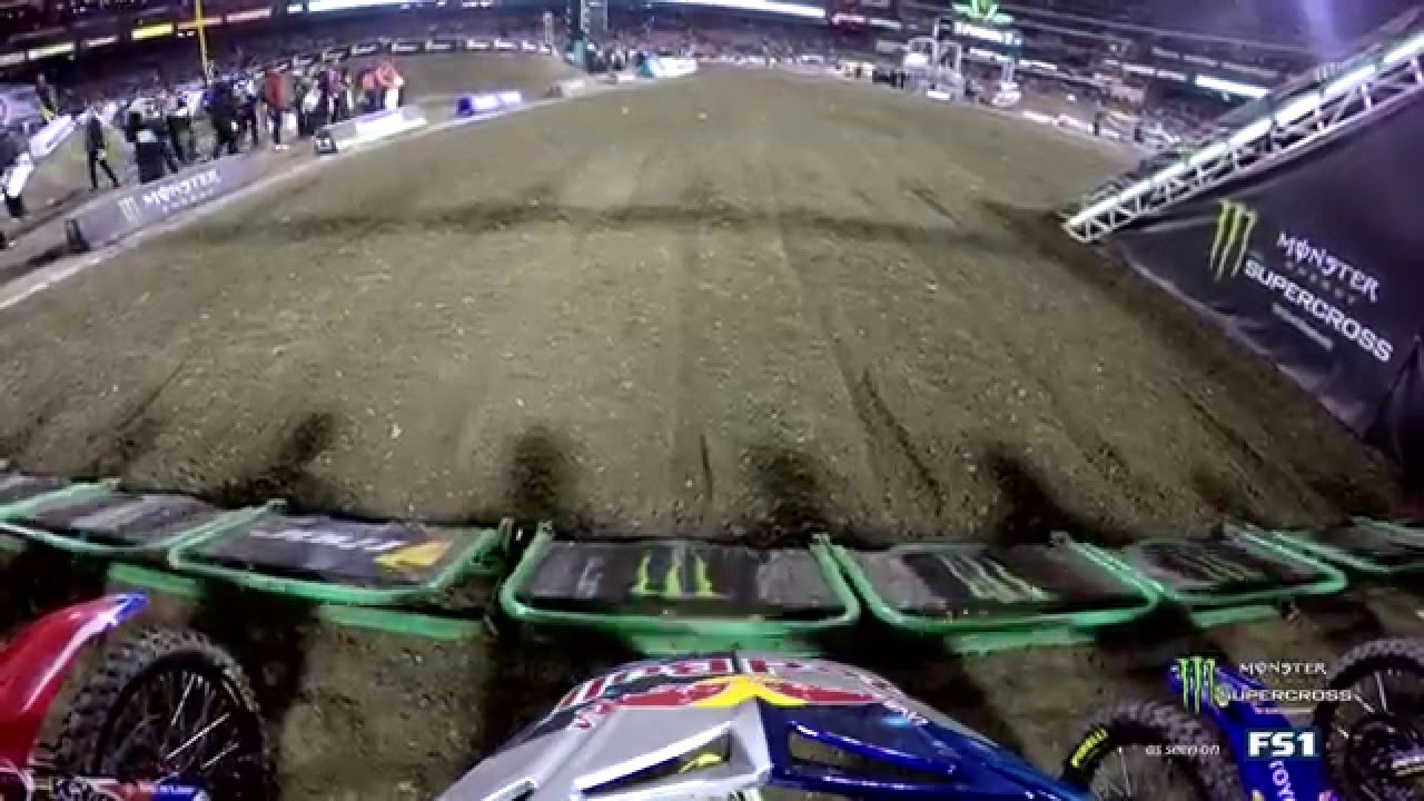 GoPro: James Stewart Main Event Crash with Ryan Dungey 2016 Monster Energy Supercross from Anaheim 1