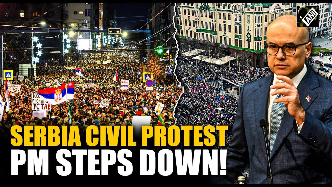 &ldquo;And that is why&hellip;&rdquo; Serbian PM Milos Vucevic resigns amid anti-corruption protest grips country