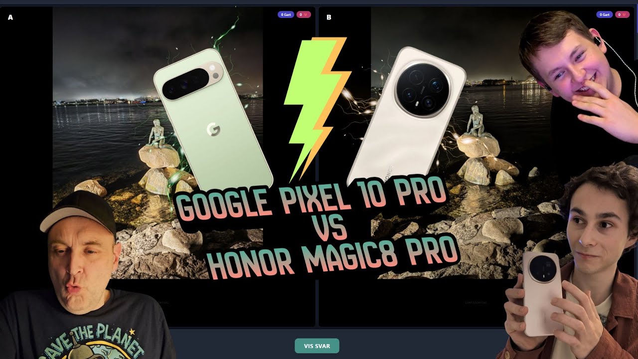 Kamera-dysten: Pixel 10 Pro vs HONOR Magic8 Pro - De vildeste natbilleder!