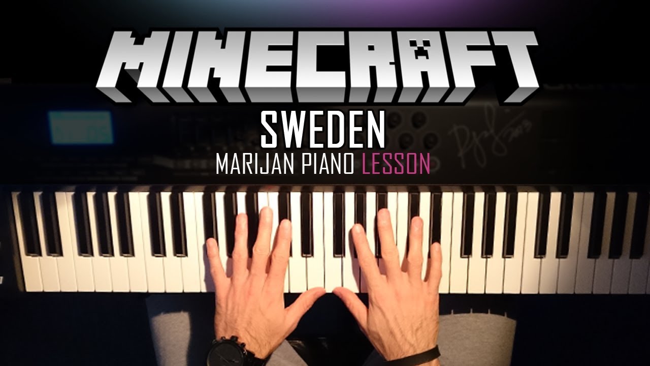 How To Play: Sweden - Minecraft | Piano Tutorial Lesson