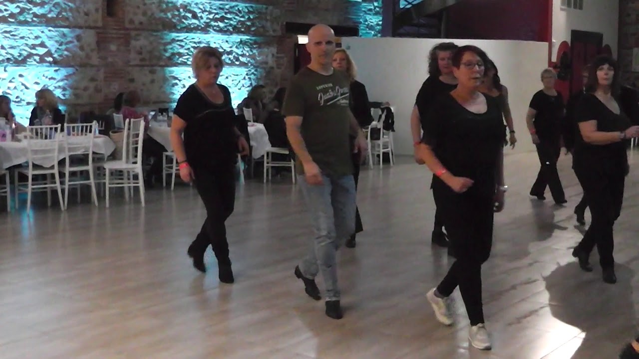Young man's town, Line dance Demo