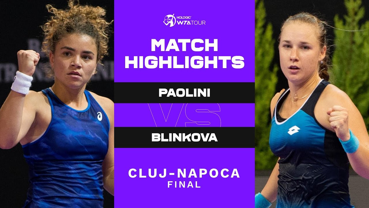 Jasmine Paolini vs. Anna Blinkova | 2022 Cluj-Napoca Final | WTA Match Highlights