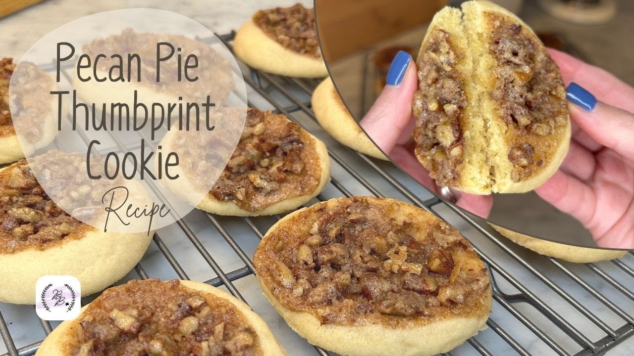 Pecan Pie Thumbprint Cookies