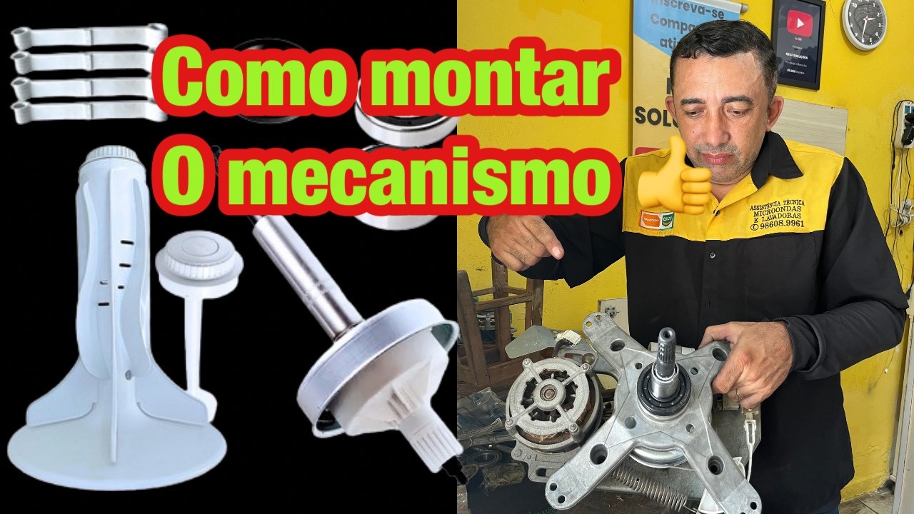 Como Montar o Mecanismo da Lavadora Consul 11kg: Guia Passo a Passo( aprt2)