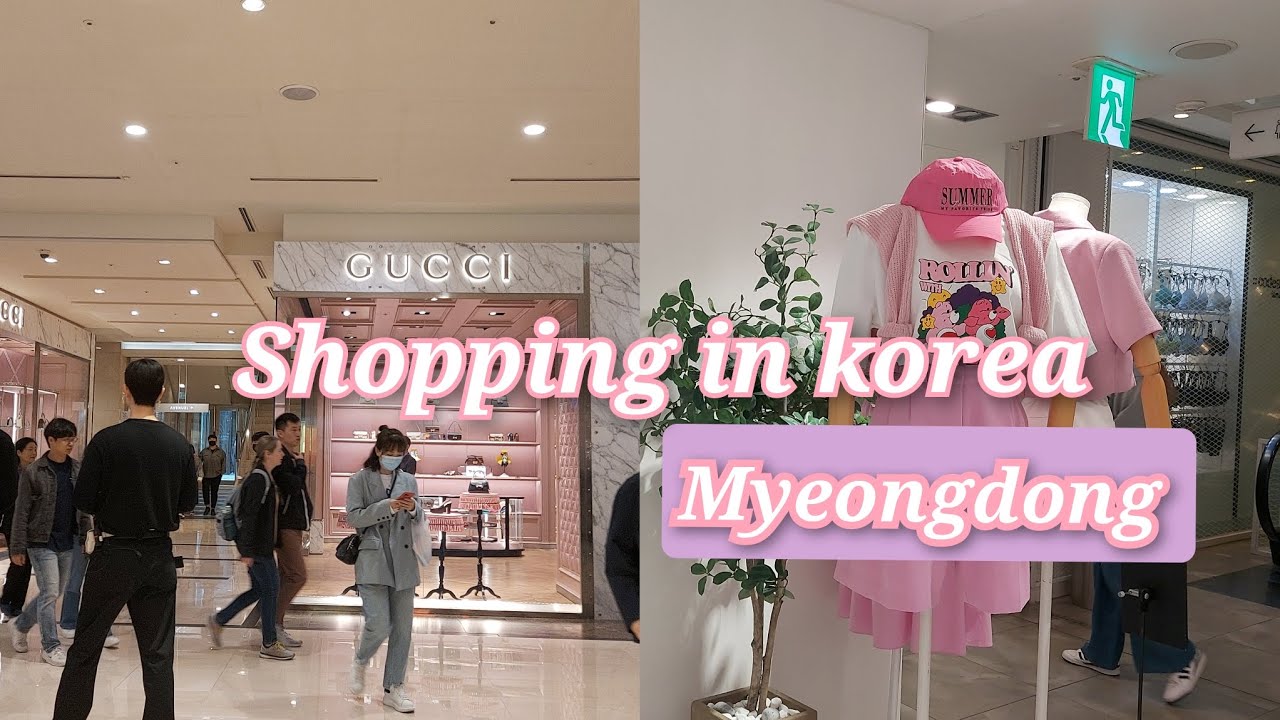 Shopping in korea🇰🇷 Myeongdong🛍️ Lotte department store