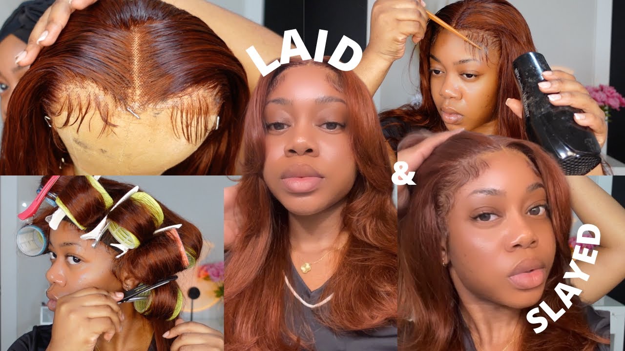 THIS COLOR IS EVERYTHING😍!! START TO FINISH AUBURN WIG INSTALL W/ STYLING FT UNICE HAIR