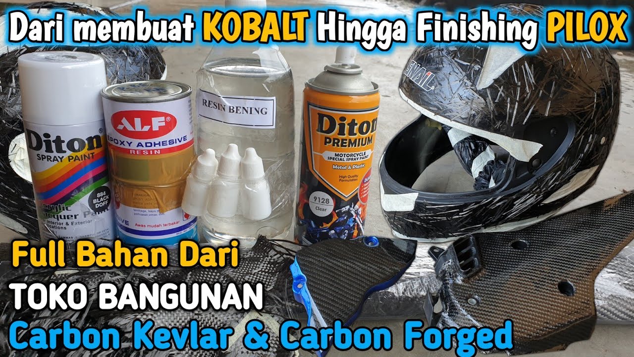 Cara Paling Simpel & Mudah , Menempelkan Carbon Fiber / Kevlar , Menggunakan bahan seadanya
