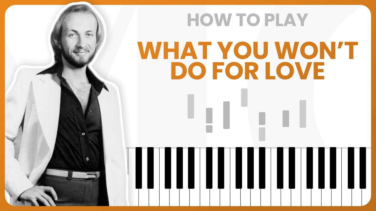 How To Play What You Won't Do For Love By Bobby Caldwell On Piano - Piano Tutorial (Part 1)