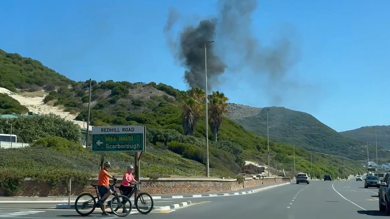 Abnormal overload of trucks on the road past Kathu and Postmasburg and a fire near Simons Town