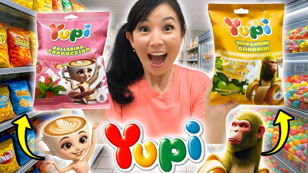 BORONG PERMEN YUPI ANOMALI DI MINIMARKET ! BALLERINA CAPPUCCINA TUNG TUNG SAHUR CHIMPANZINI !