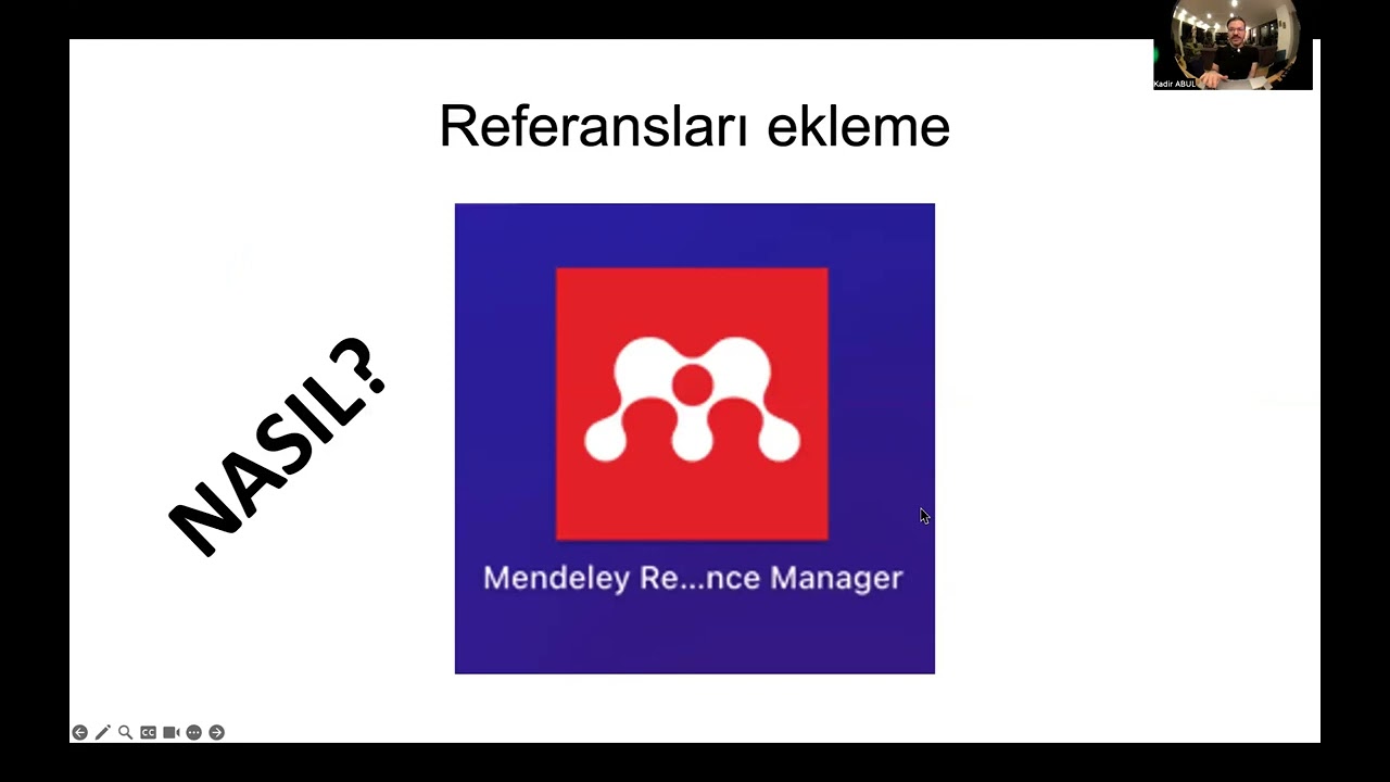Referans Yönetimi ve Mendeley Kullanımı (Doç. Dr. Kadir Abul ile dostlar arasında)