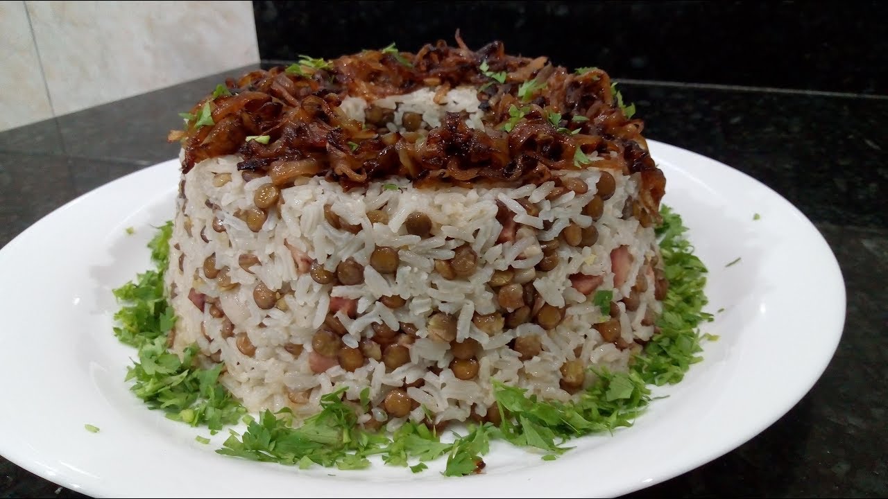 ARROZ COM LENTILHAS  E BACON (POR FERNANDO COUTO)