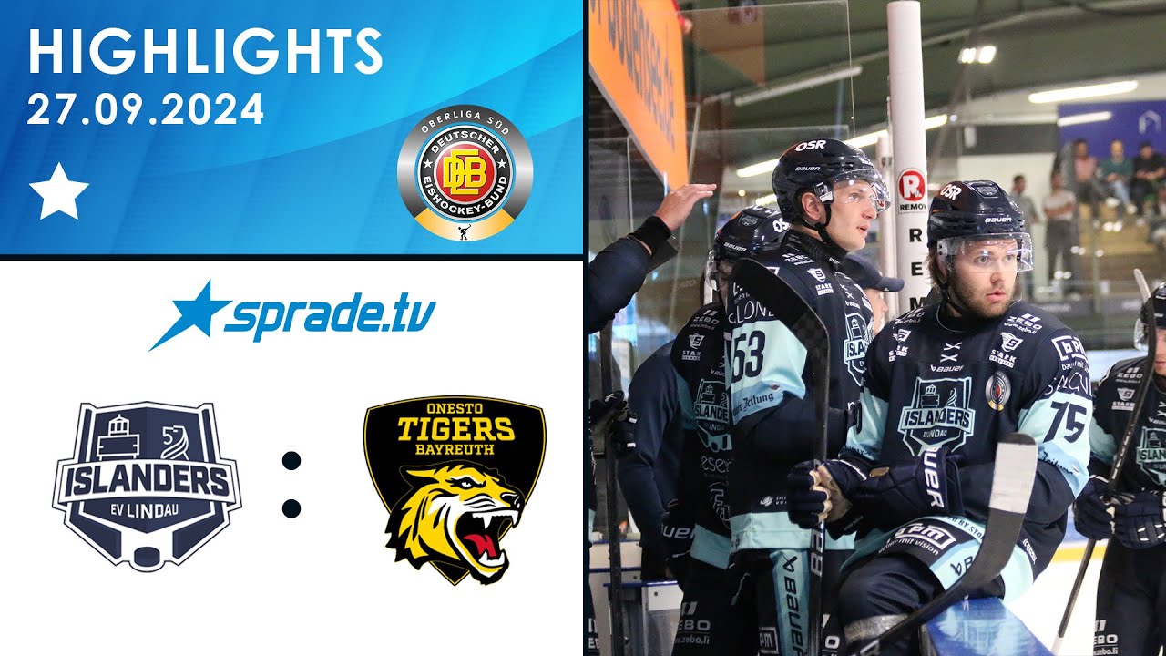 27.09.2024 - Highlights - EV Lindau Islanders vs. onesto Tigers Bayreuth