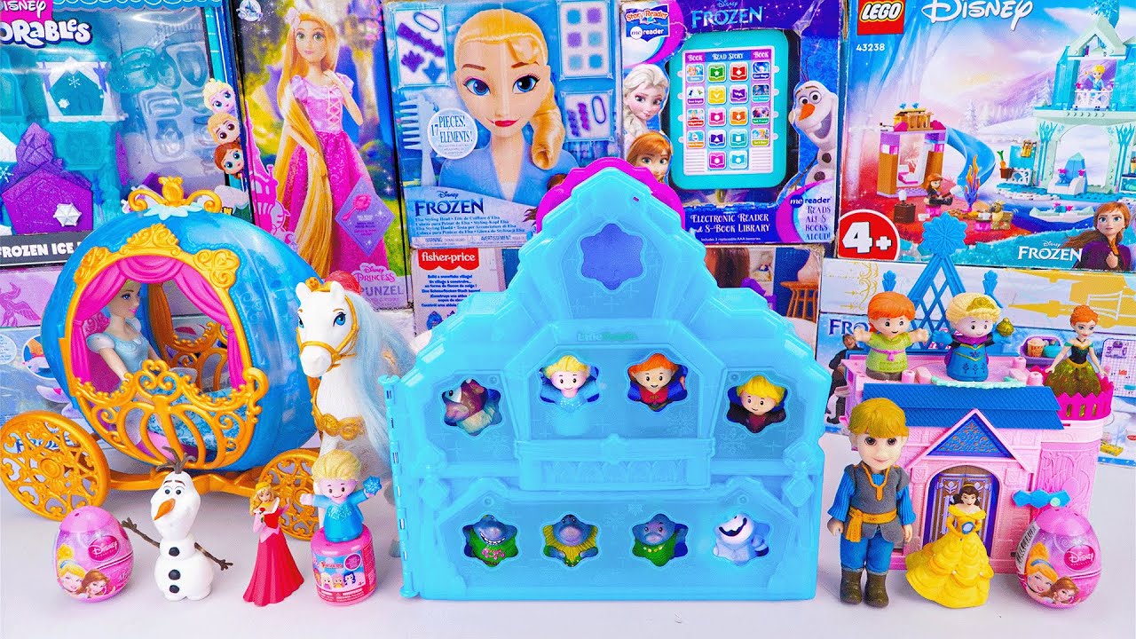 Unboxing Disney Princess Toys | Disney Frozen Carry Along Castle Set | Cinderella's Rolling Carriage