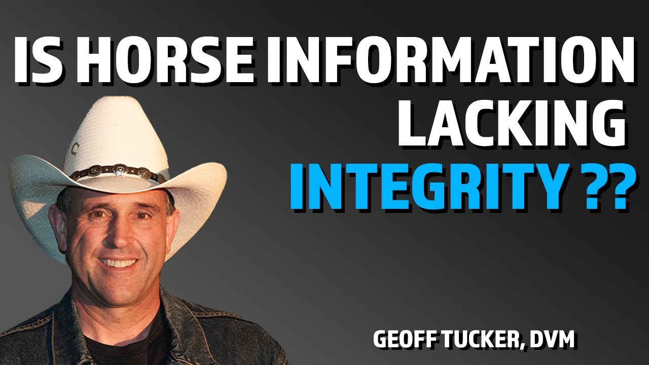 Should We Listen To Horse Education?, by Geoff Tucker, DVM.