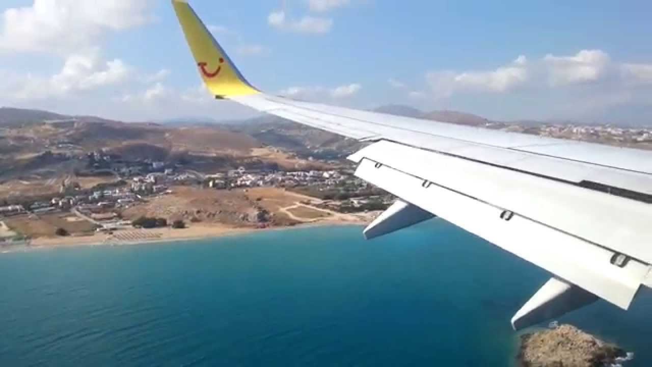 (HD) Anflug auf Heraklion, Kreta, (09) mit TuiFly-B738 im ICE Design