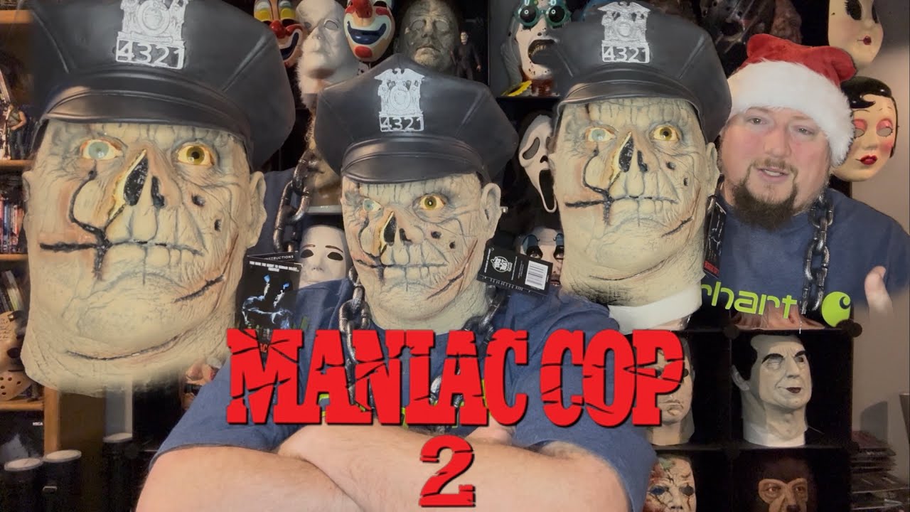 Trick or Treat Studios - Maniac Cop 2 - Корделл - Обзор маски 🎄🎅🏻🎄