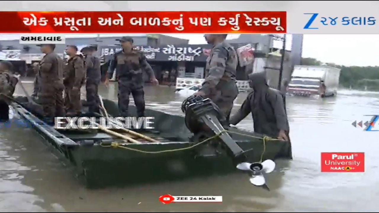 Indian Army undertakes rescue operations of workers trapped in Ahmedabad's Gallops Industrial Park