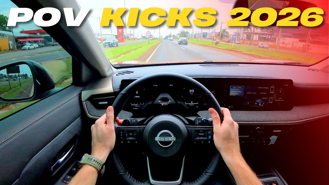 NISSAN KICKS PLATINUM 2026 - POV Test Drive (Áudio Binaural)