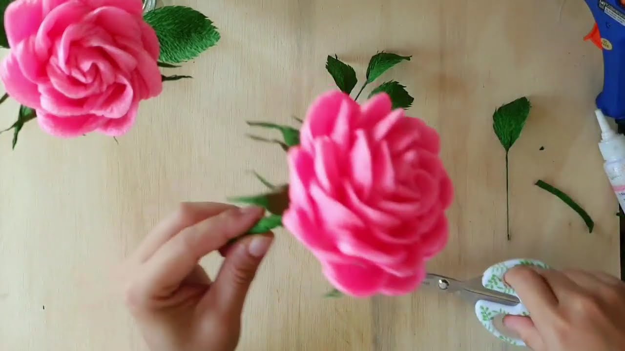 Easy Twisted Crepe Paper Rose Tutorial  Senangnya!