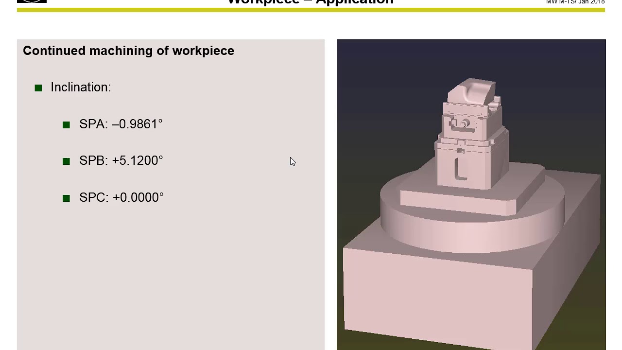 Spatial alignment of workpieces