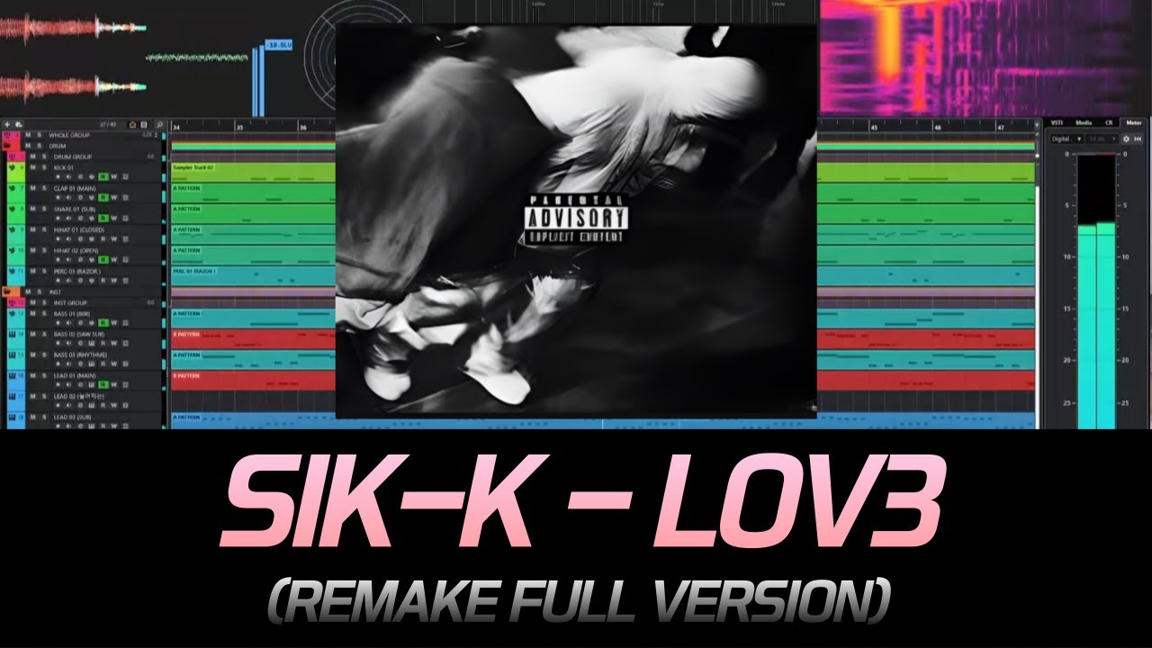 식케이(Sik-K), Lil Moshpit - LOV3 (REMAKE FULL VERSION) l 미디 카피 l l MIDI COPY l