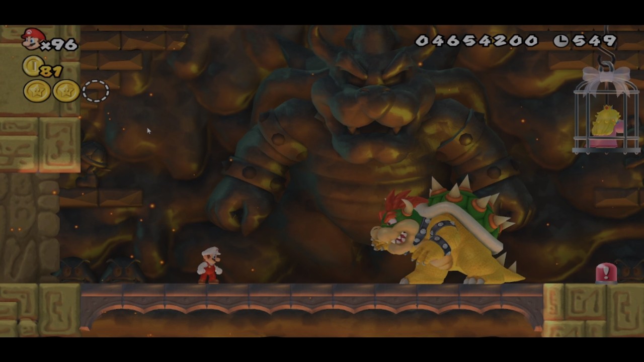 New Super Mario Bros Wii World 8 (Dolphin 1080p) Final Episode