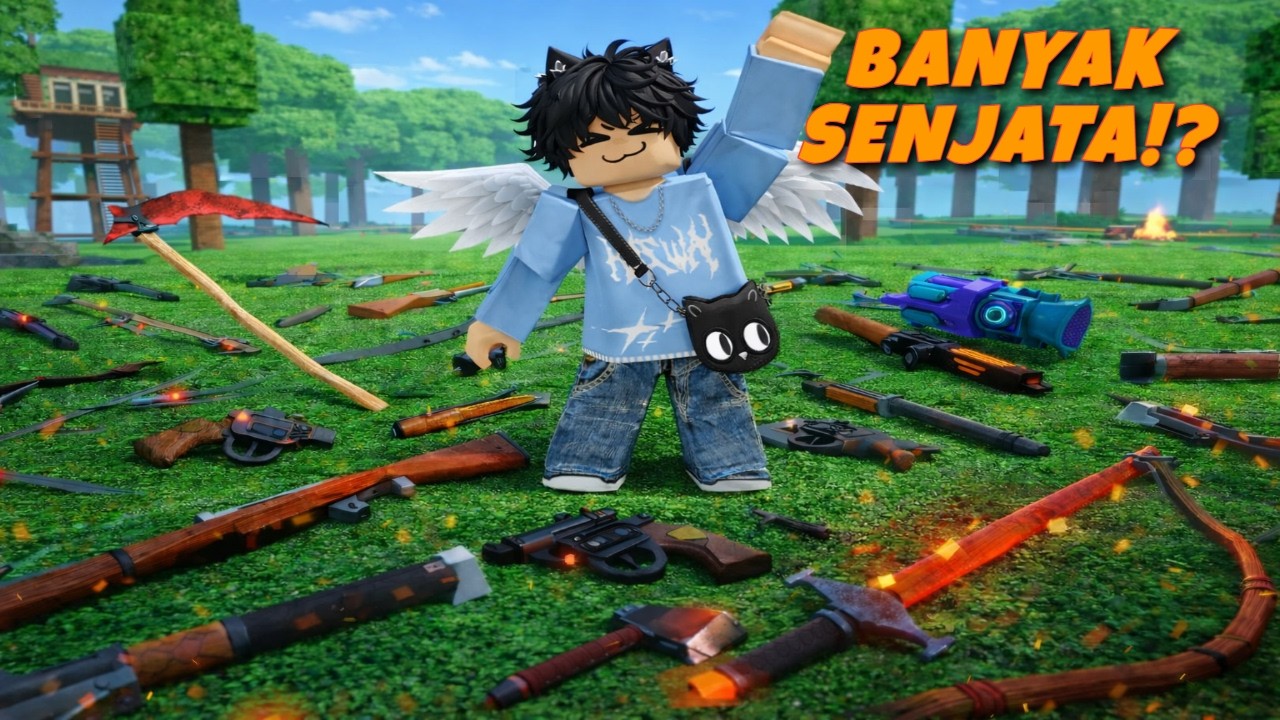 Siapa Paling BANYAK Kumpulkan SENJATA di game 99 Nights in the Forest Roblox