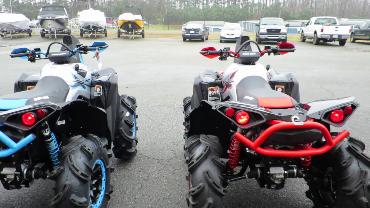 Red and Blue Can AM Renegade xMR 1000R