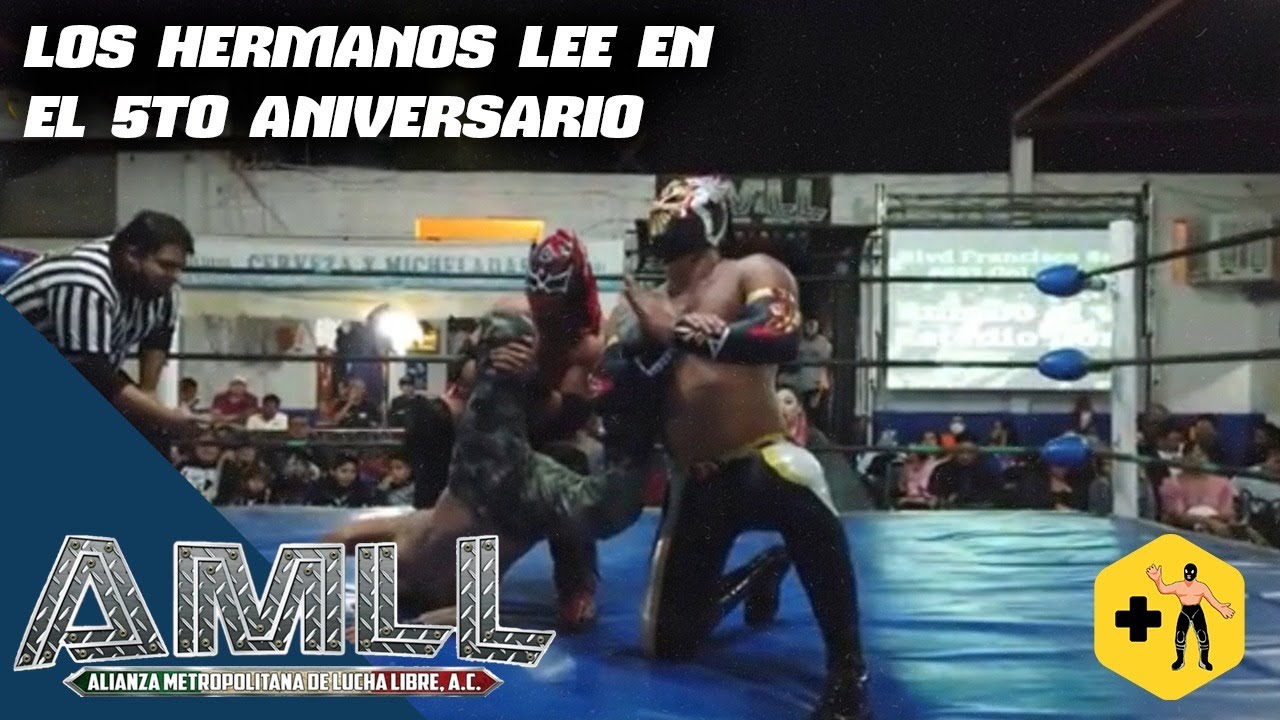 Dragón Lee y Dralístico VS Árabe Jr y Brillante Jr | 5to Aniversario AMLL