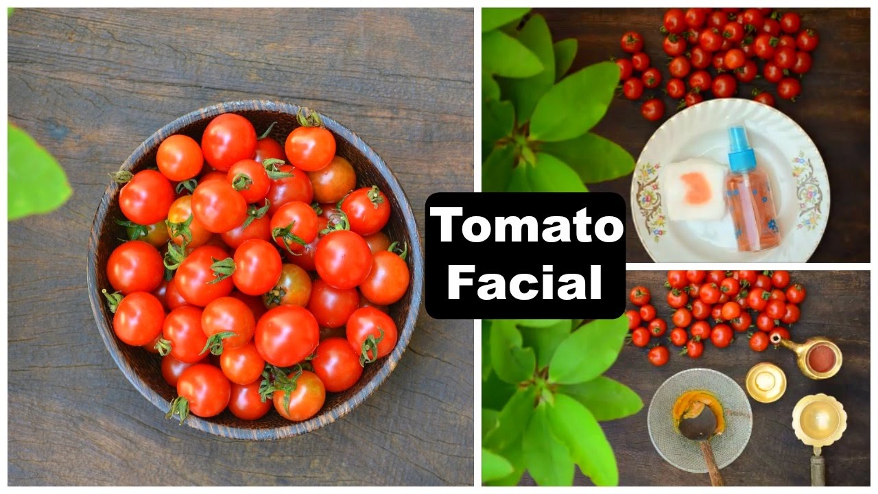 DIY Tomato Facial for Clear & Glowing Skin | Treats Acne, Blackheads, Suntan & Large Pores !