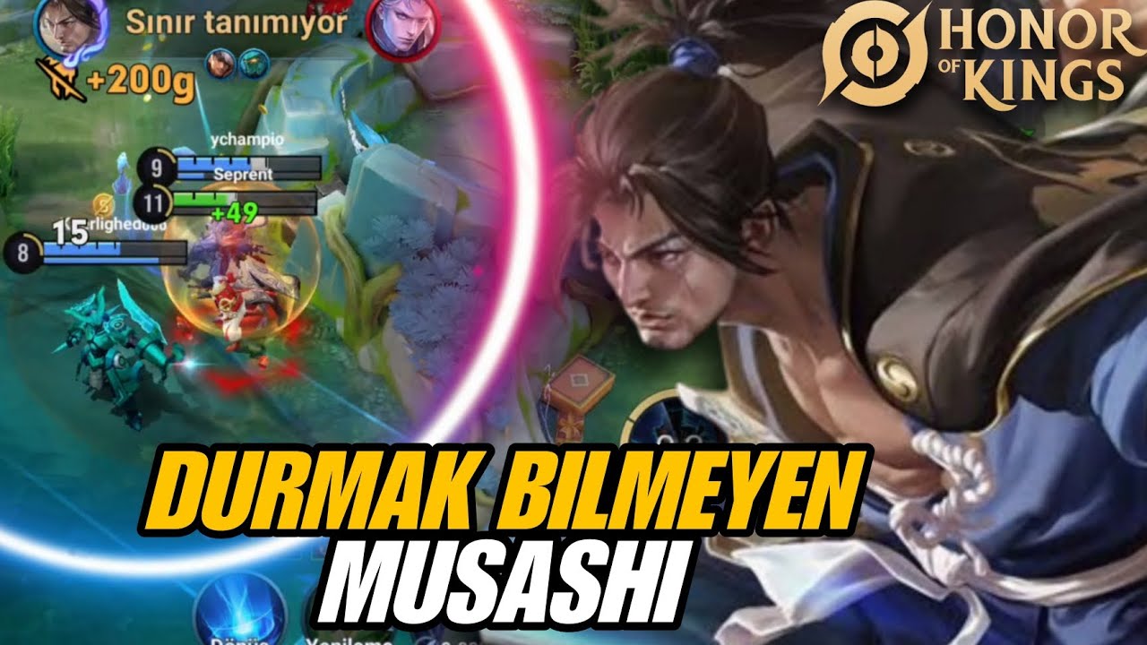 GÖRDÜĞÜNÜ HARİTADAN SİLEN HERO | MİYAMOTO MUSASHİ GAMEPLAY | HONOR OF KİNGS TÜRKÇE