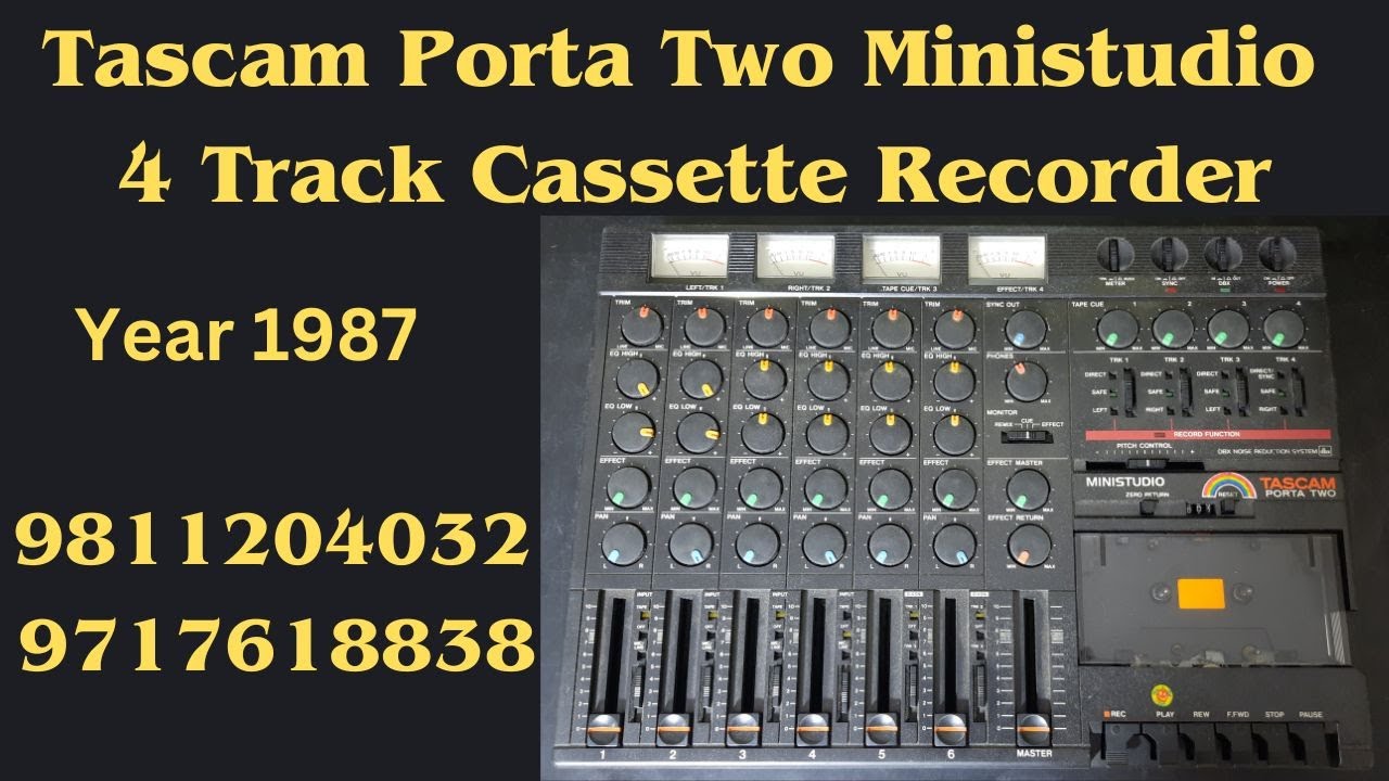 Tascam Porta Two Ministudio 4 Track Cassette Recorder Use ,Price  IN HINDI 9811204032 / 9717618838