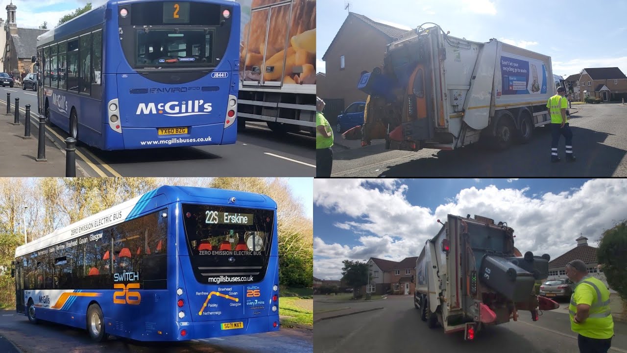 Bin Lorry and Buses Compilation| The end of the road