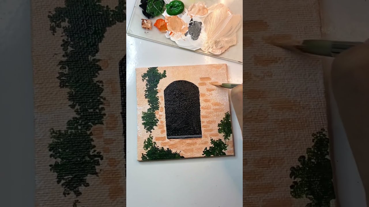 Window painting/flower painting/acrylic painting for beginners
