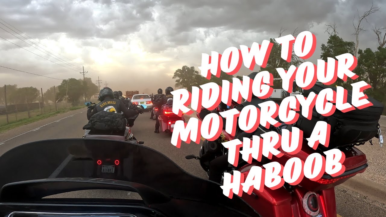 CRAZY!!!!How to ride your motorcycle thru a HABOOB and triple digits #bike #harleydavidson #rider