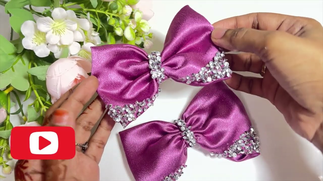 DIY Hair Bow Clip 🎀 | Easy Handmade Hair Accessory | Cute Bow Clip Tutorial