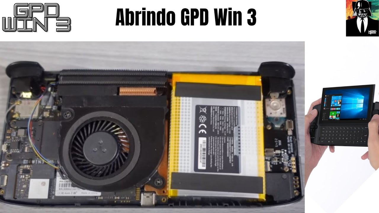 GPD WIN 3 I7 1165g - Abri o GPD WIN 3 e Troquei o SSD (Super Simples)
