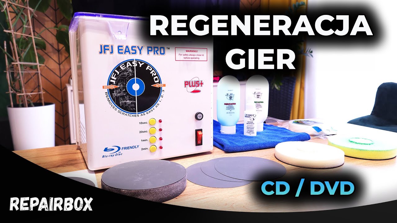 Ratuję porysowane płyty CD/DVD — regeneracja gier
