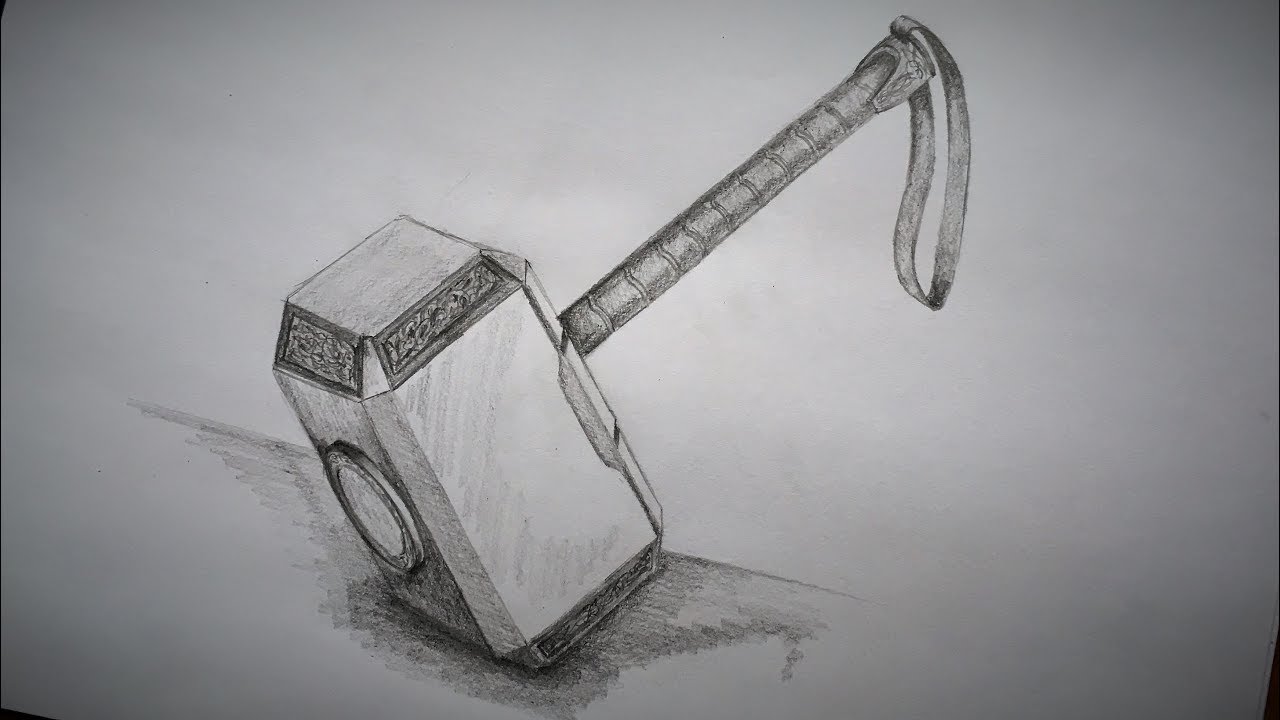 Mj&ouml;lnir How to draw Thor's Hammer