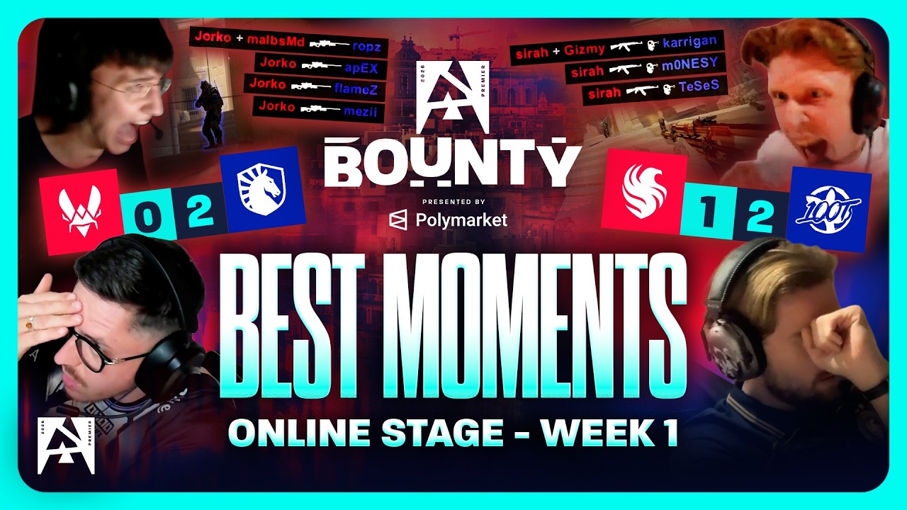Round 1 Was ABSOLUTE CHAOS 🤯 | BEST MOMENTS of BLAST Bounty 2026 Season 2 Week 1