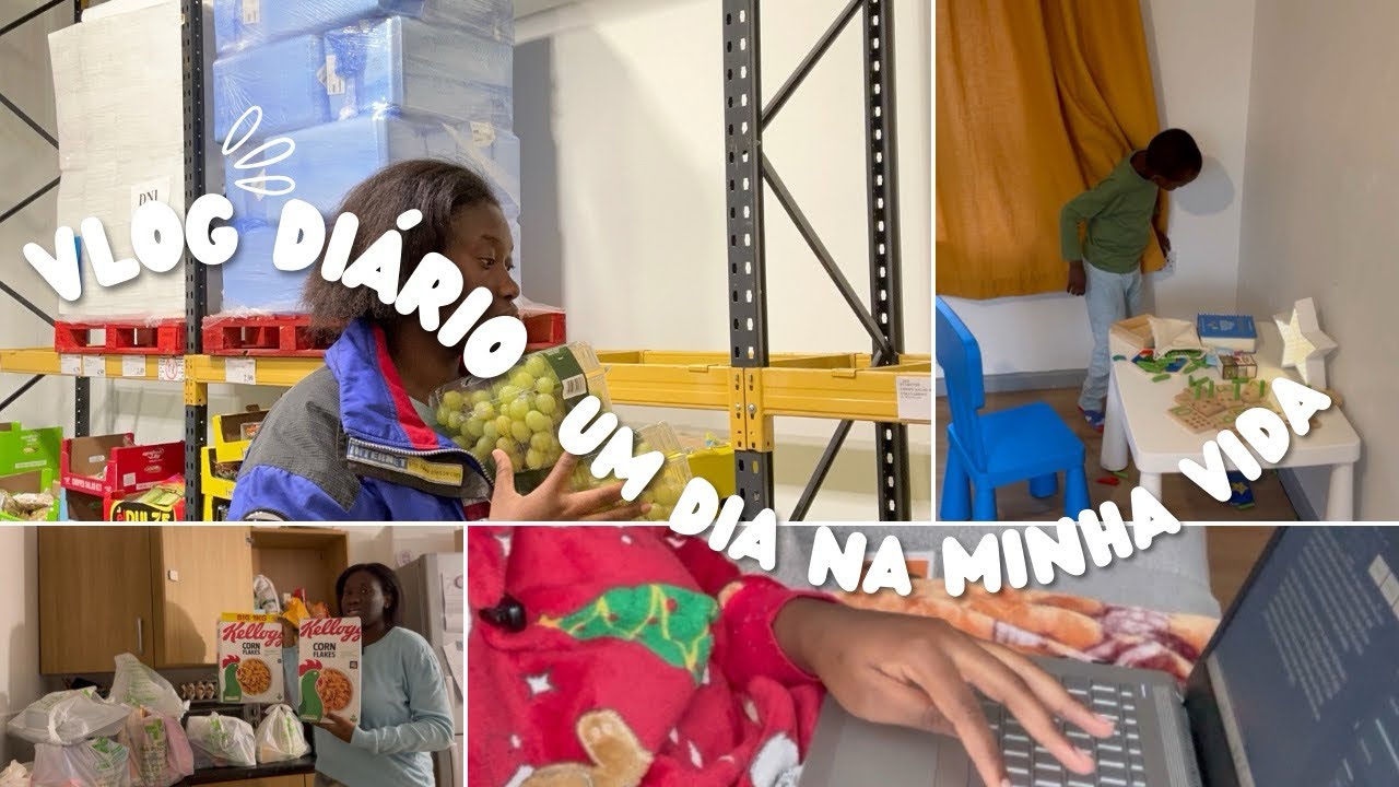 Rotina do dia| escolinha 📗, organização, comida, tarefa & compras 🛒 🛍️.